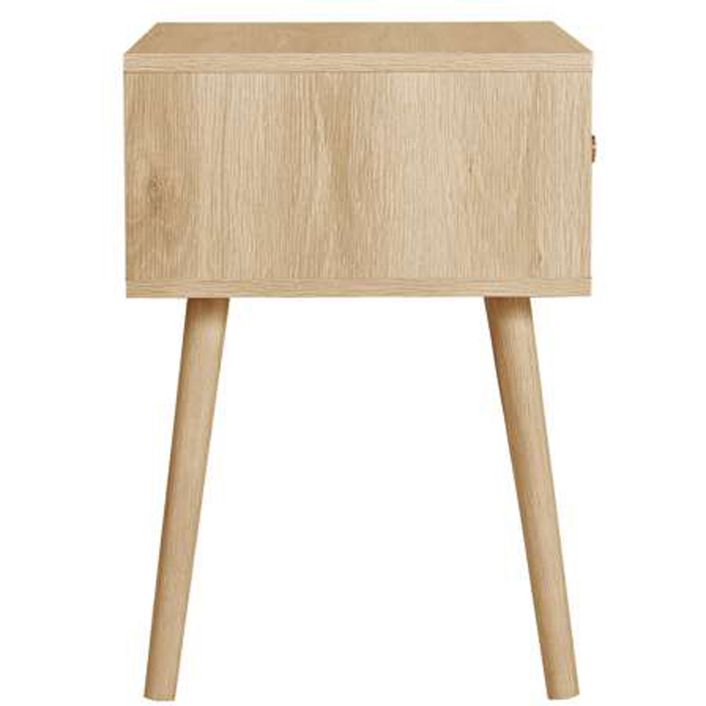 Birlea Herringford Single Drawer Oak Bedside table Image 4