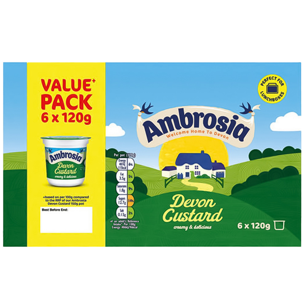 Ambrosia Devon Custard 6 Pack 720g Image