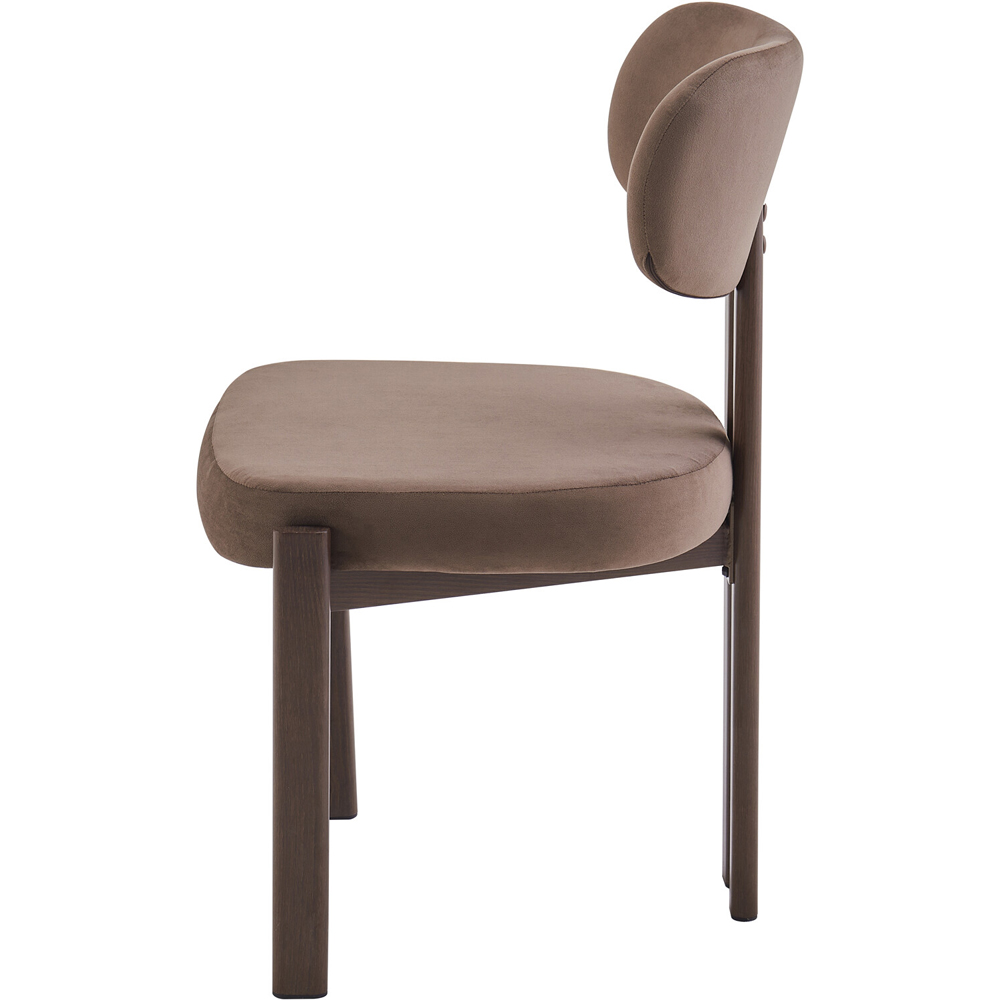 Pair of Kendall Dining Chairs Brown Image 4