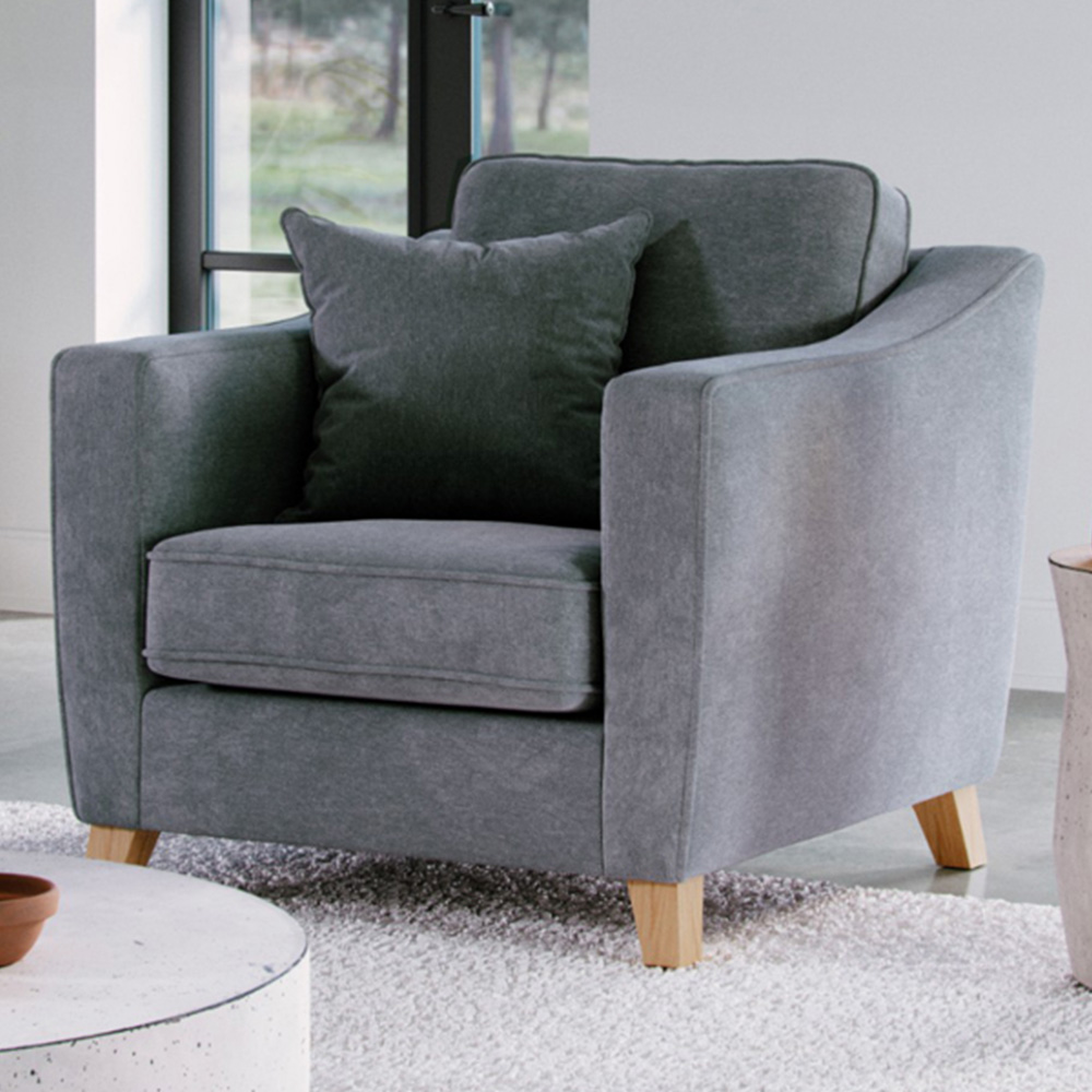 Marlon City Denim Armchair Image 1