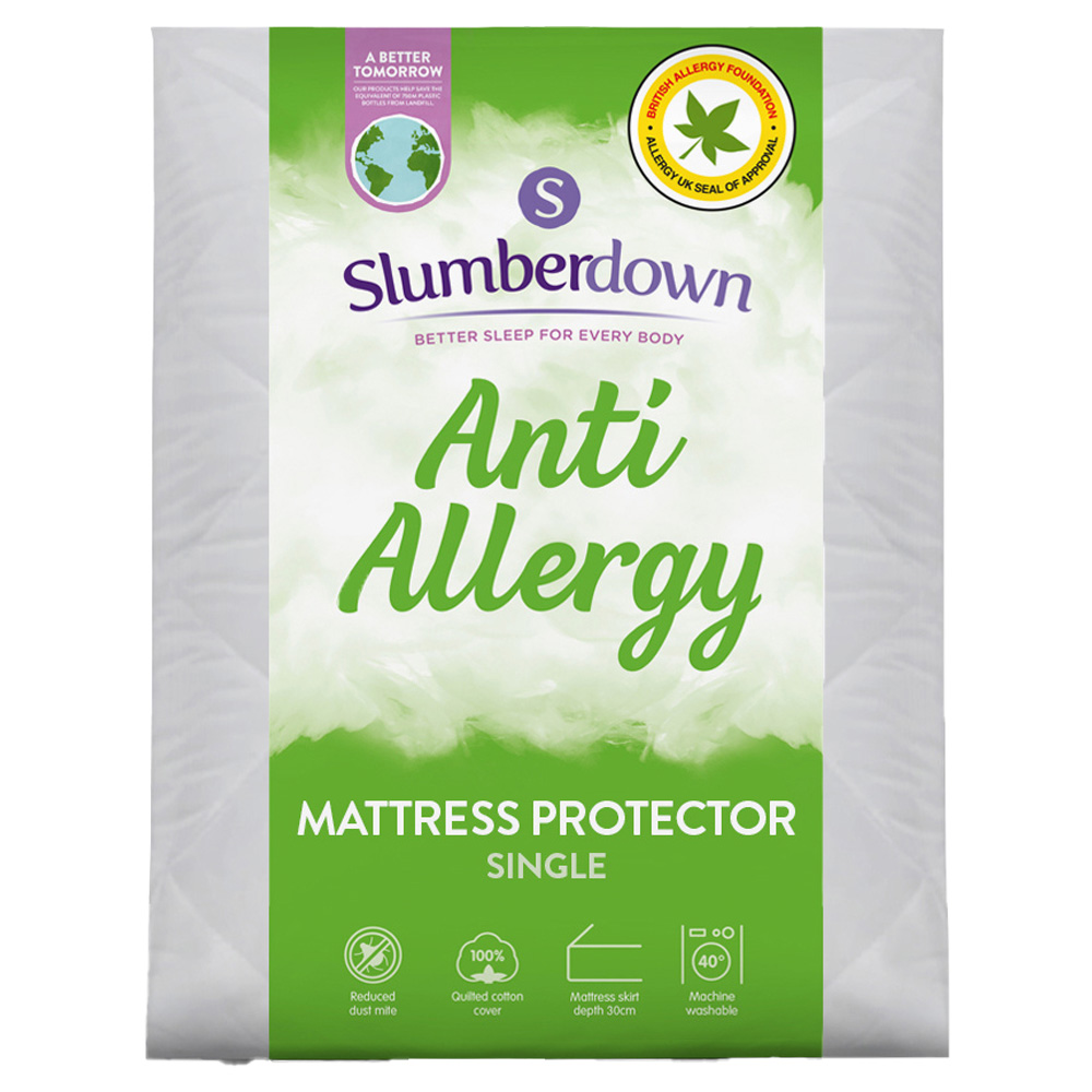 Slumberdown Single AntiAllergy Mattress Protector Wilko