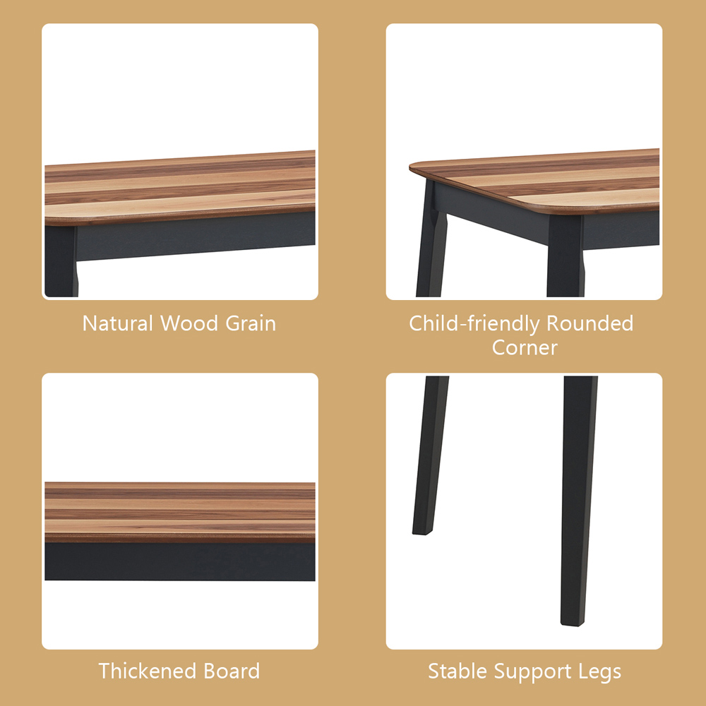 Costway 4 Seater Rectangular Dining Table Image 8