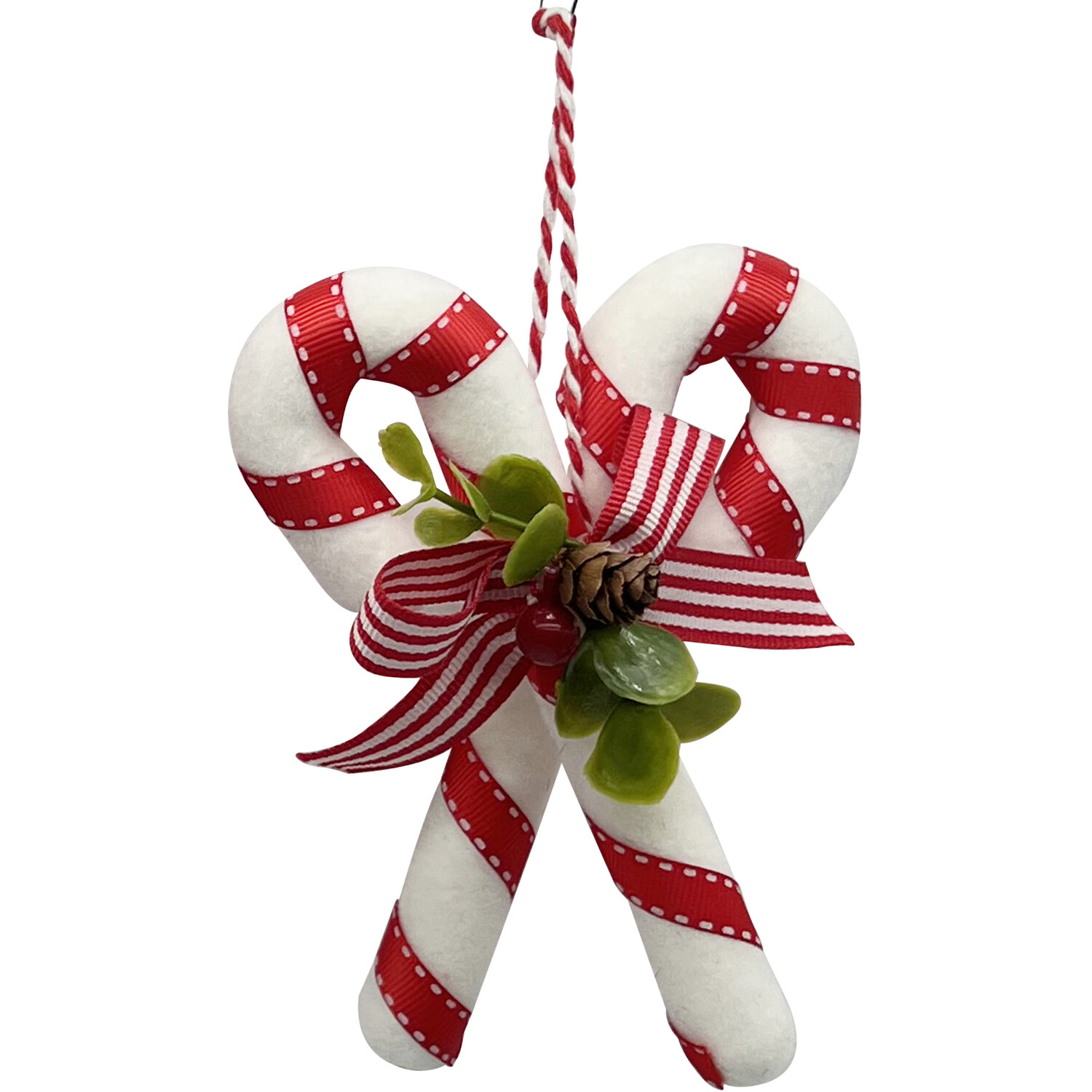 Hanging Candy Canes with Bow Image 2