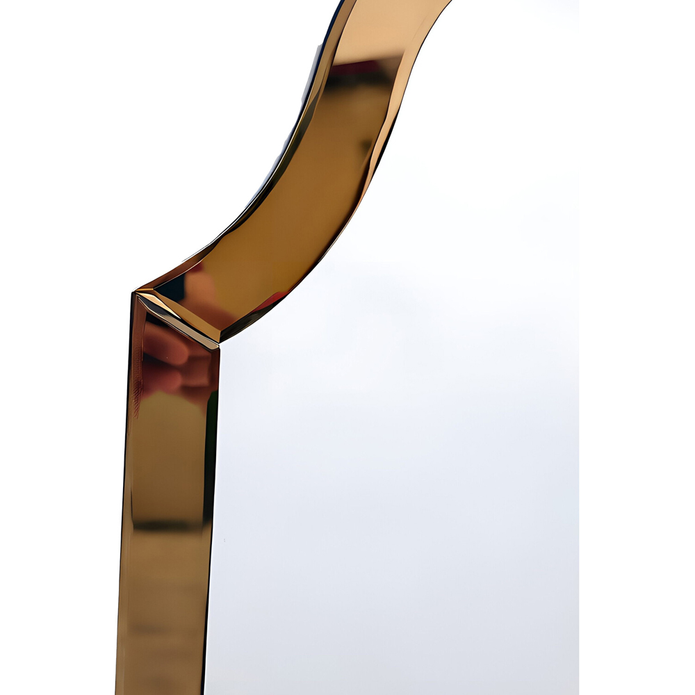 Antique Crest Bevelled Mirror Bronze Image 4