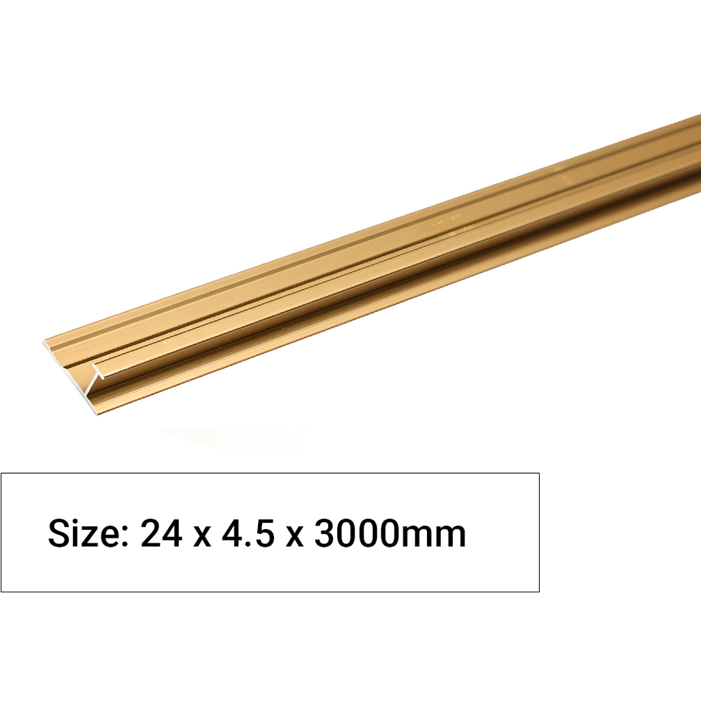 Britwall I-Bar Gold Aluminium Trims 3000mm Image 4