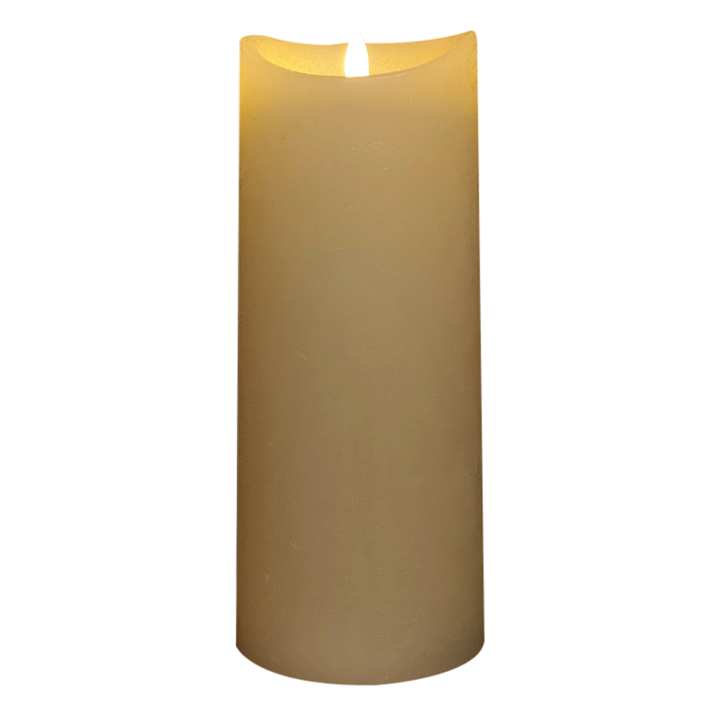 Samuel Alexander Warm White LED Flickering Candle with Timer Image 1