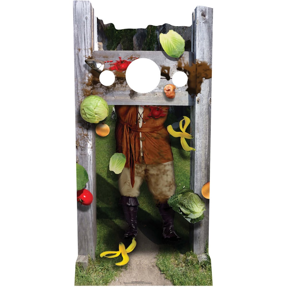 Star Cutouts Medieval Stocks Stand In Cutout 6.1ft Image 1