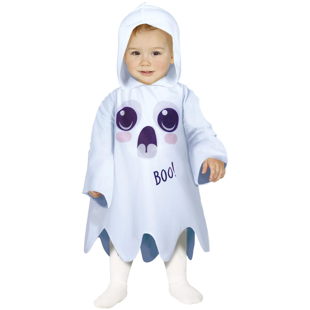 Fiestas Guirca White Ghost Halloween Costume 12 to 18 Months Image 1