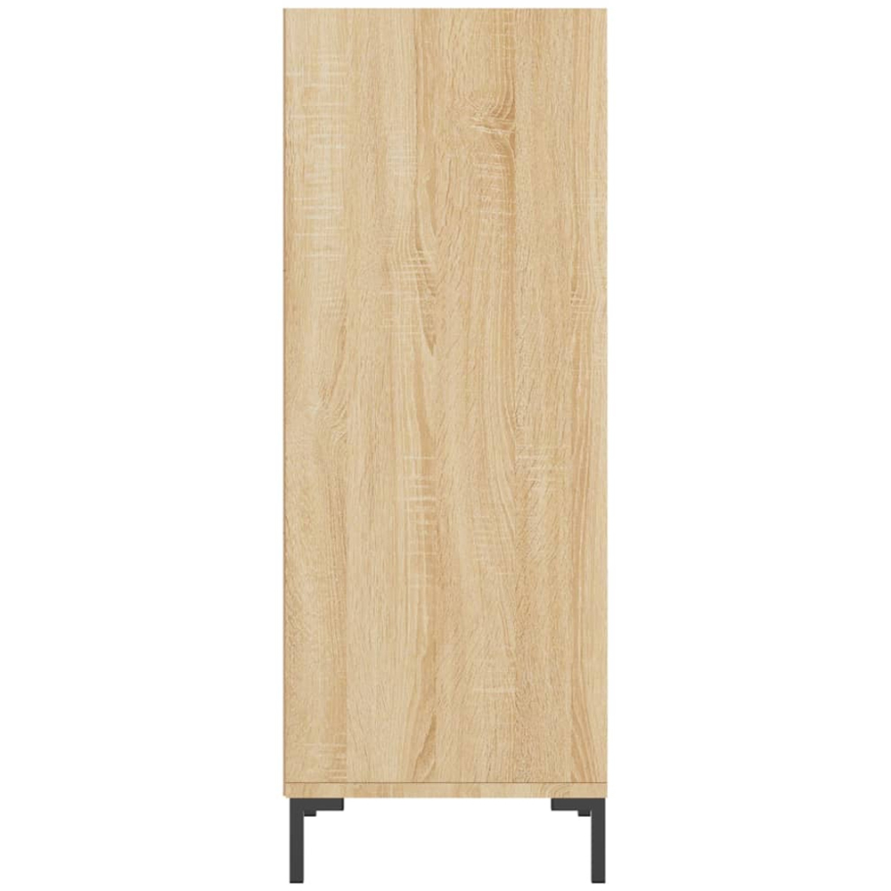 vidaXL 3 Shelf Sonoma Oak Narrow Sideboard Image 5