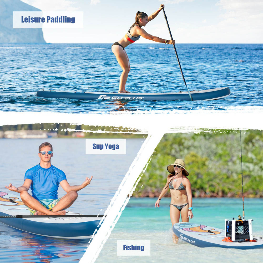 Costway Inflatable Stand Up Paddle Board with Non-Slip Deck 10.5ft Image 7
