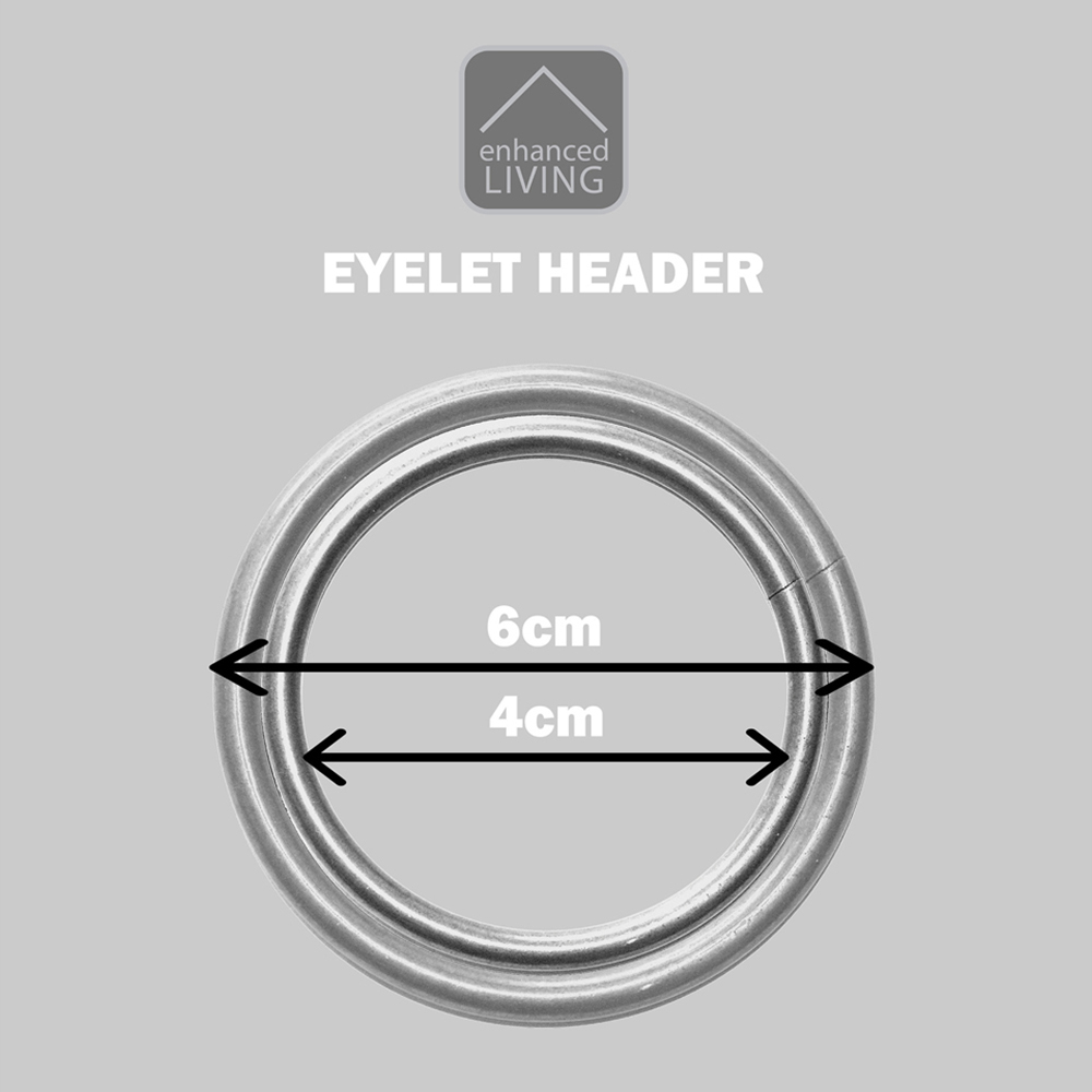 Enhanced Living Hampton Black Velvet Blackout Thermal Eyelet Curtain 168 x 183cm Image 8