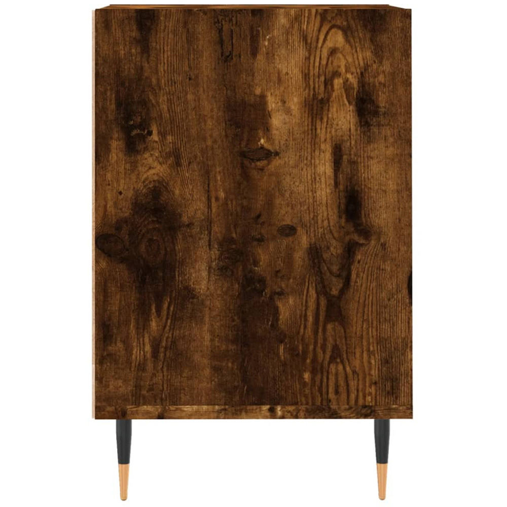 vidaXL 2 Door 3 Shelf Smoked Oak TV Cabinet Image 7