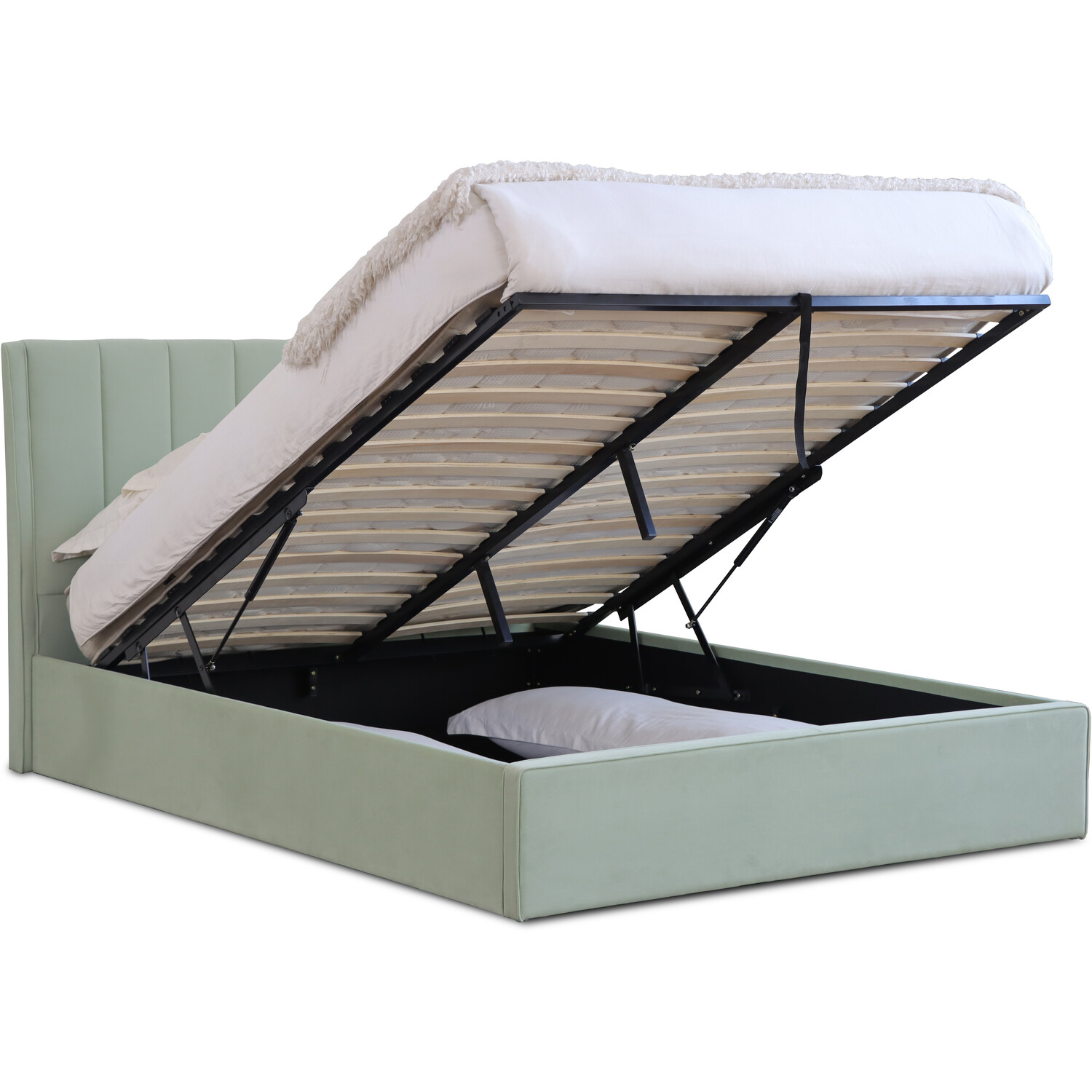 Willow Double Mint Ottoman Bed Image 6