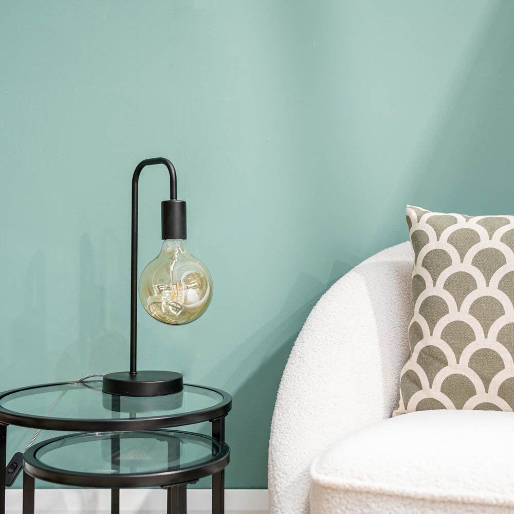ValueLights Bronx Black Metal LED Table Lamp Image 4