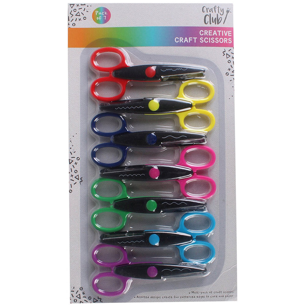 Pack of Seven Crafty Club Creative Crafts Scissors Image