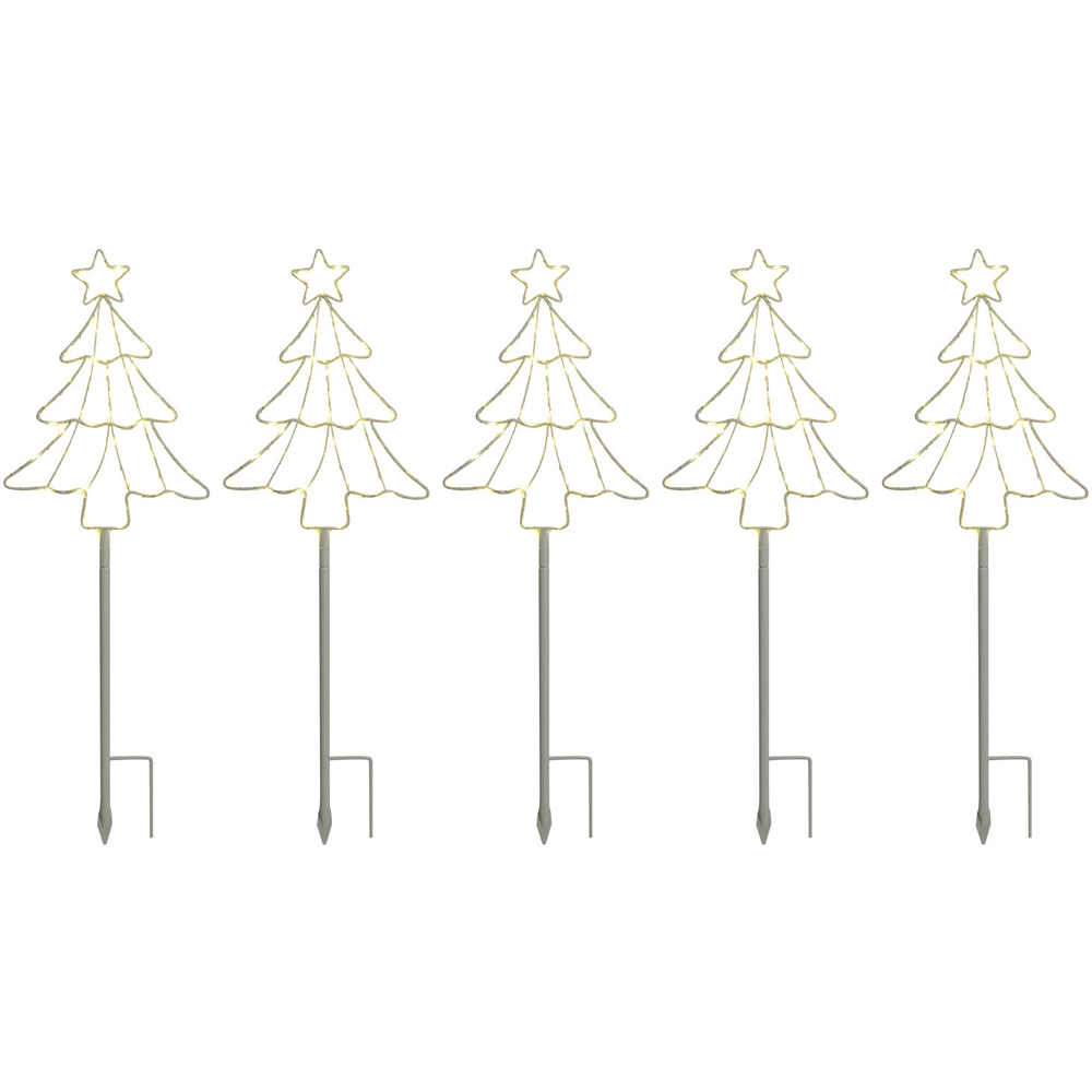 5 Piece Christmas Tree Stake Lights Image 2