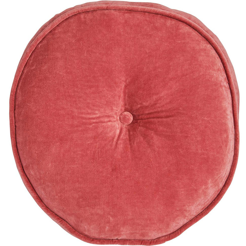 Wilko Coral Round Cushion 45cm Image 1