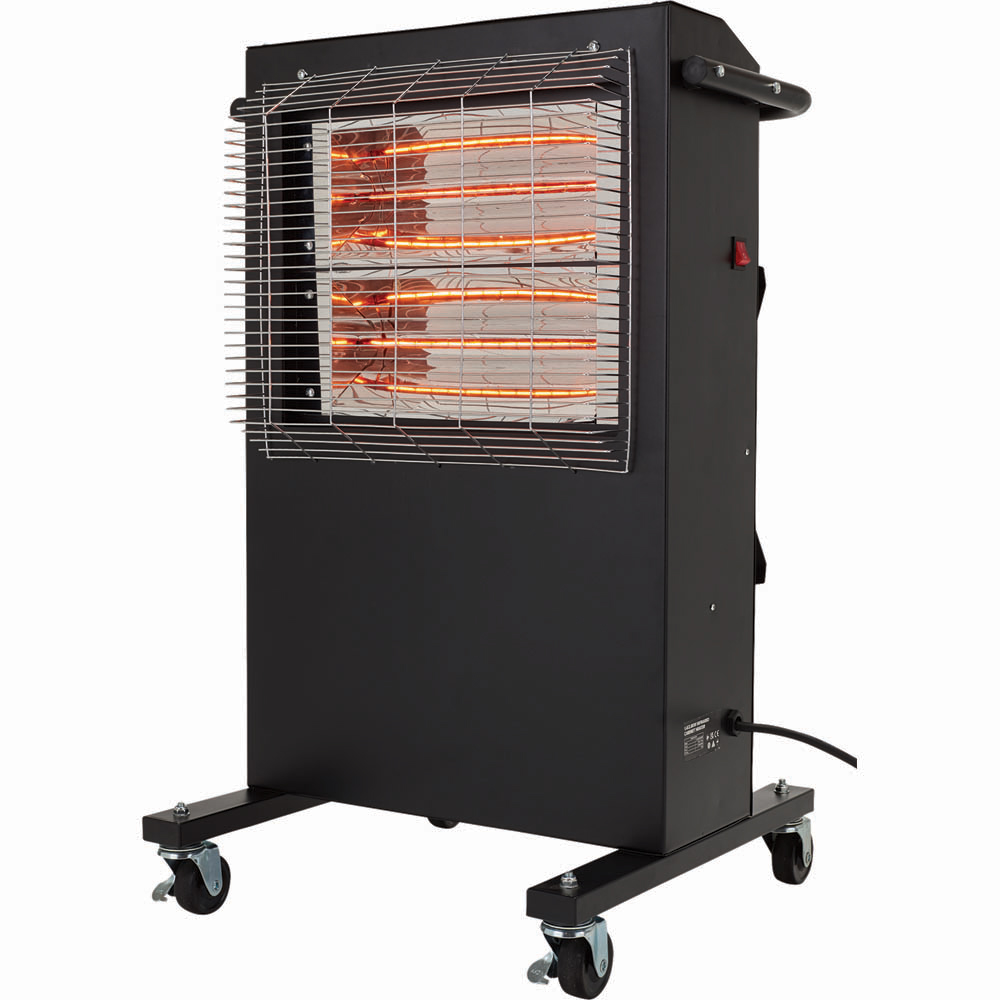 Draper Black Infrared Cabinet Heater 2800W Image 6