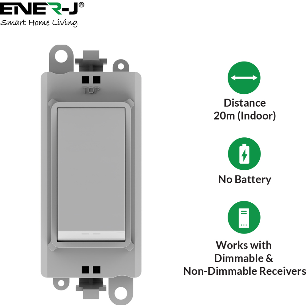 ENER-J Polar White Wireless Kinetic Switch Image 5