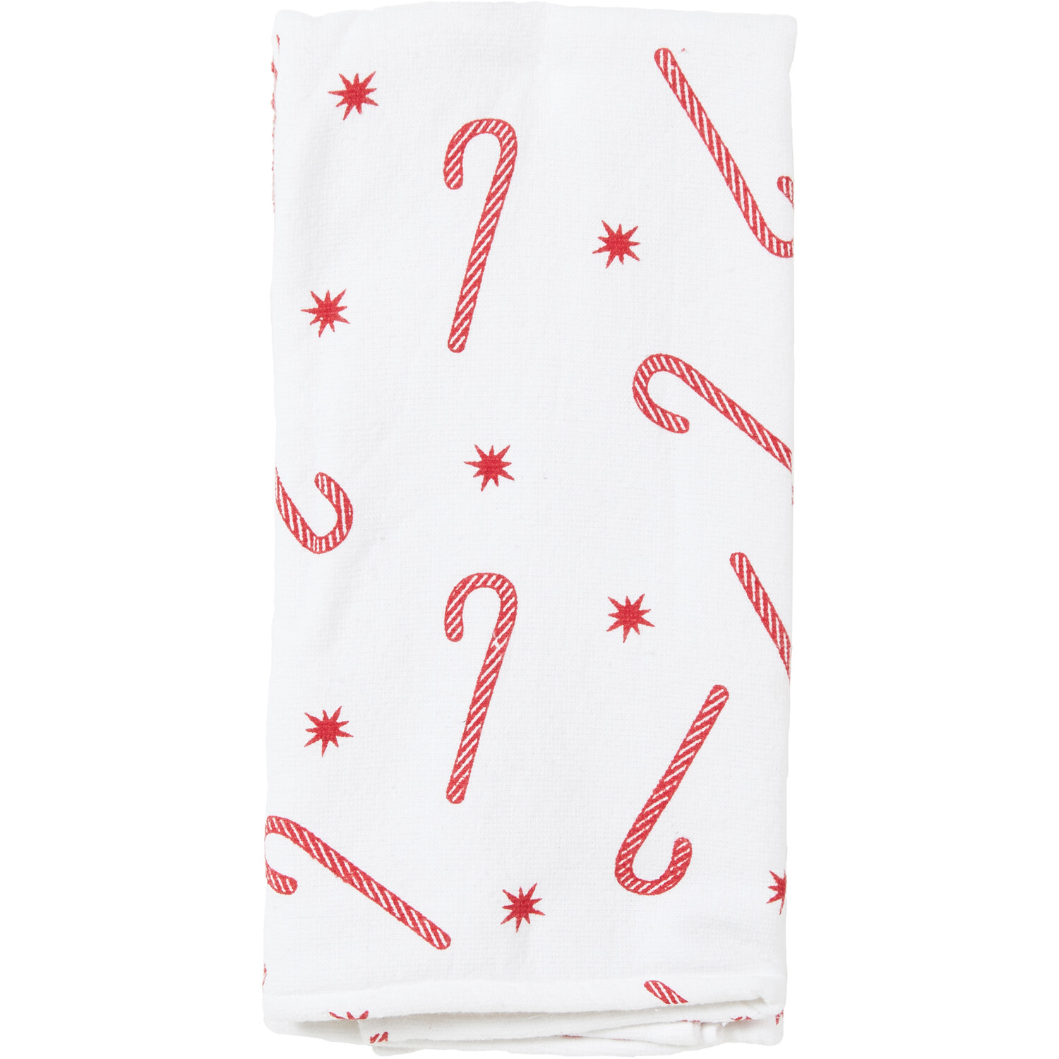 Pack of 2 Candy Cane Tea Towels - Red Image 4