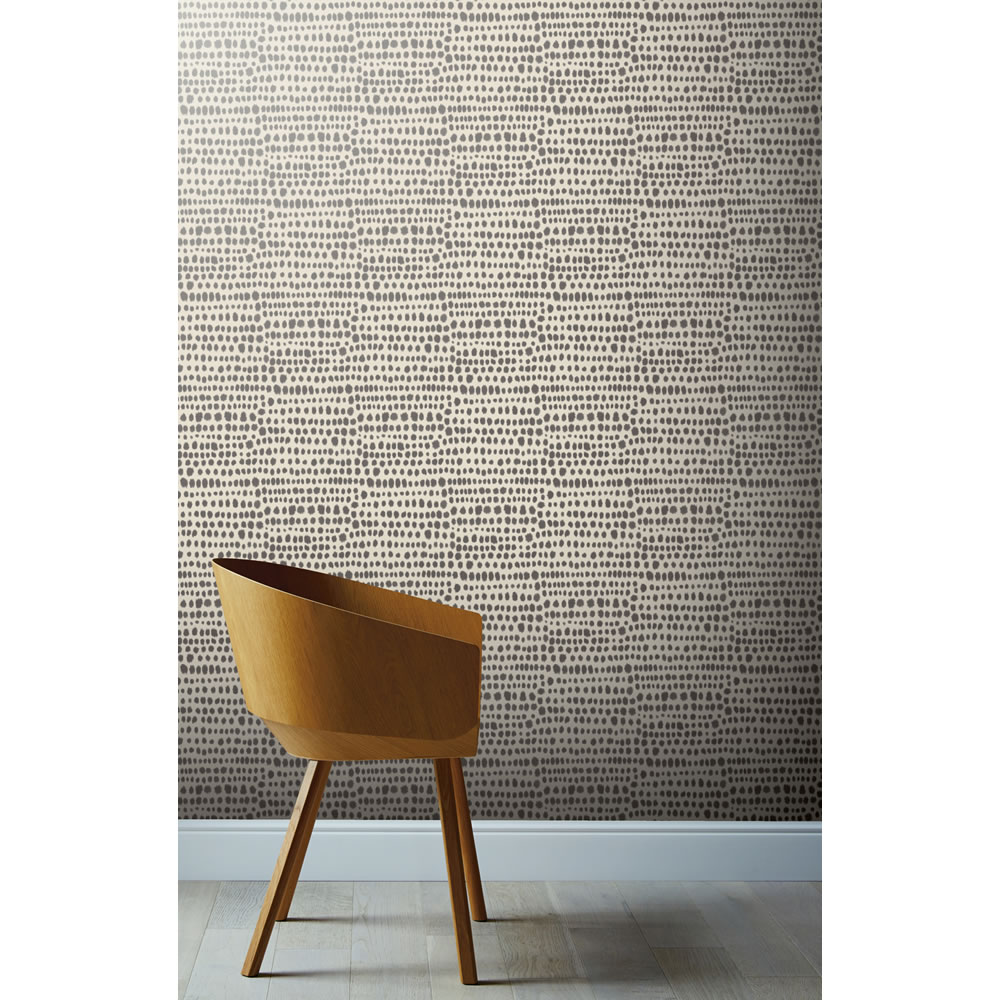 Arthouse Wallpaper Tribal Charcoal Wilko