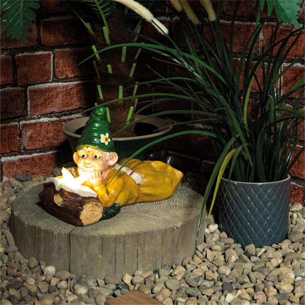 St Helens Female Gnome Lying By A Log Image 2