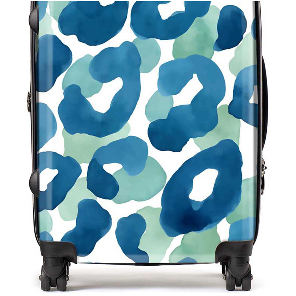 Warren Reed Designer Medium Watercolour Leopard Print Suitcase Image 2