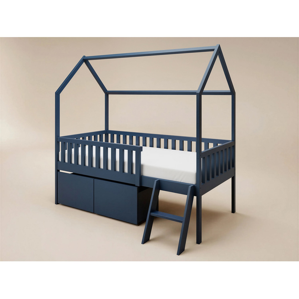 Flair Explorer Single Navy Mid Sleeper Bed Image 3
