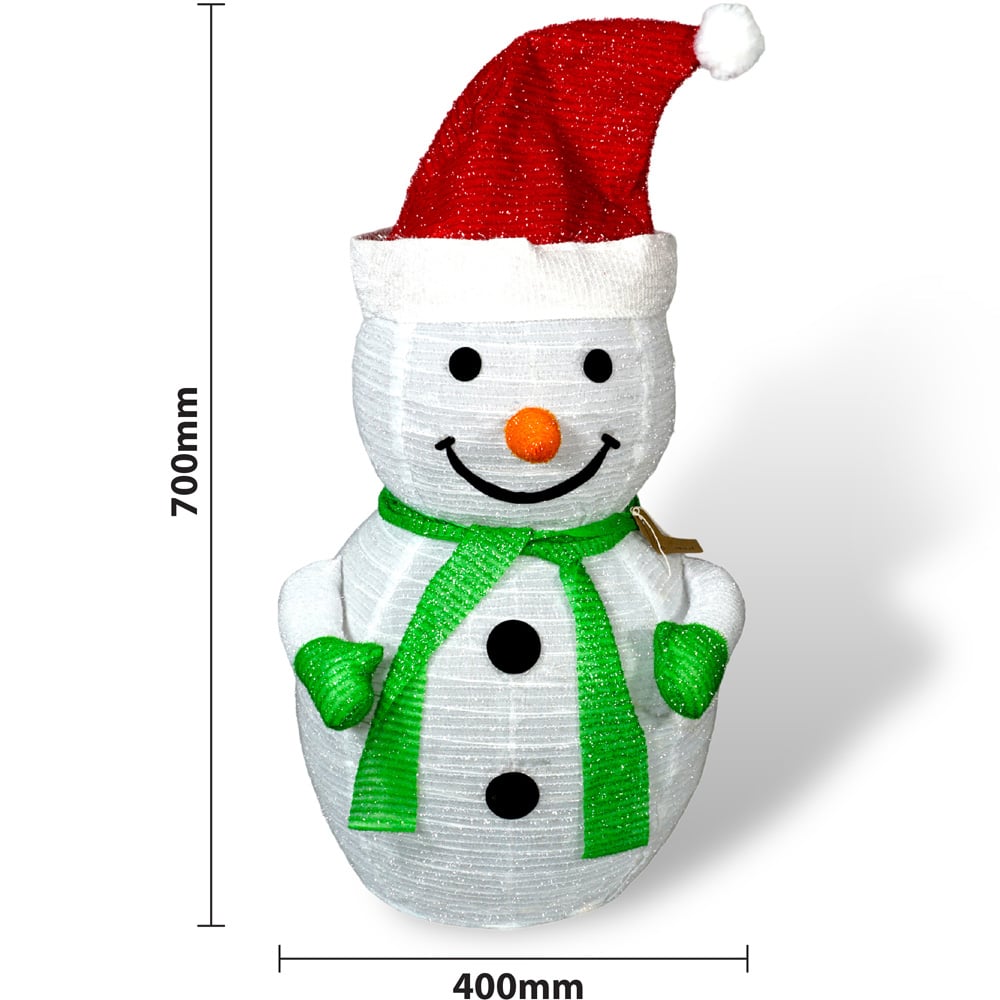 Xmas Haus Collapsible LED Outdoor Snowman Decoration Image 5