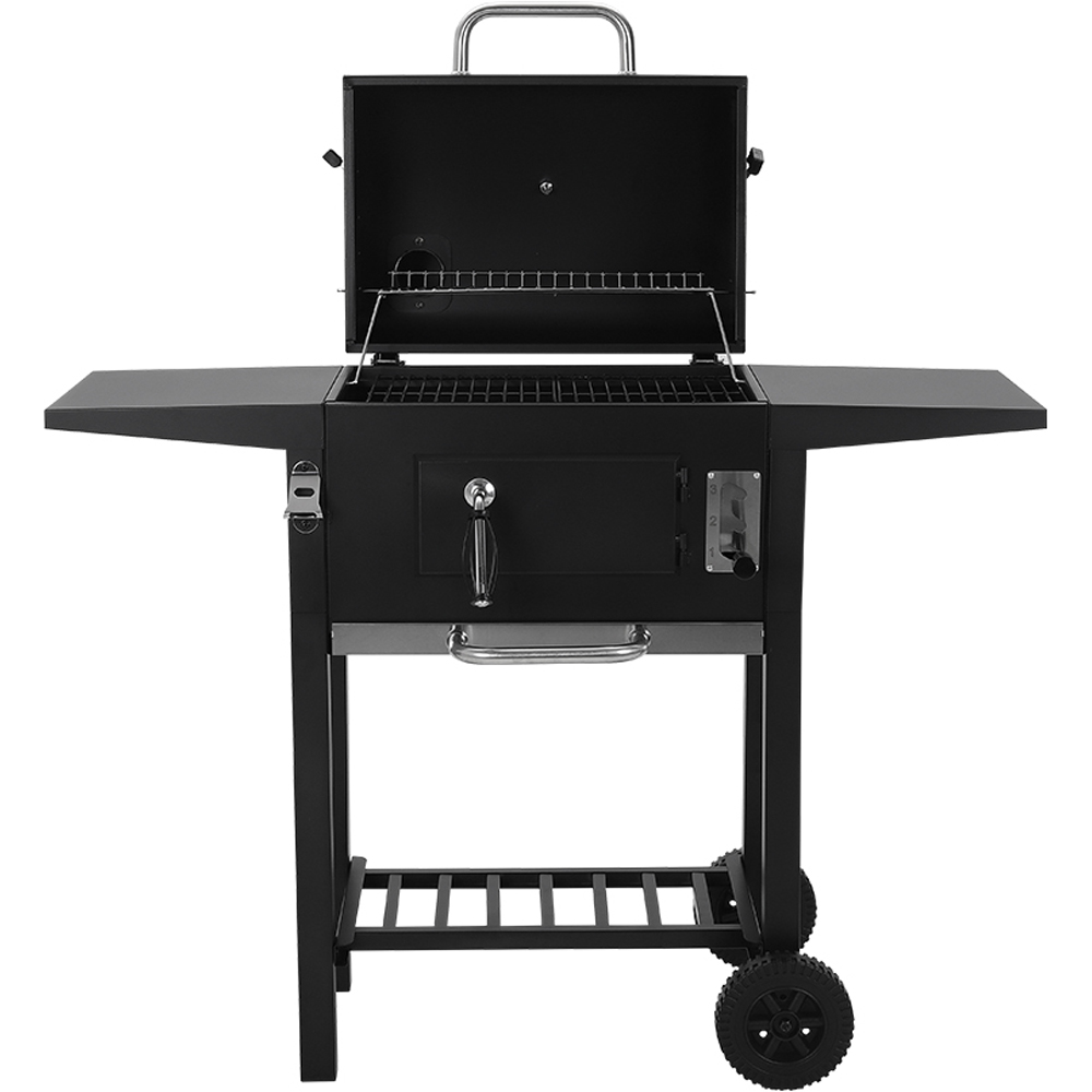Living and Home Black Charcoal Grill Trolley Image 3
