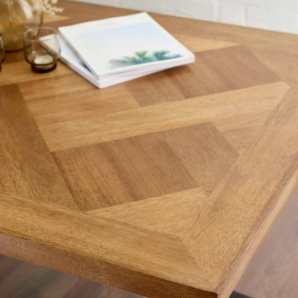 Julian Bowen Aron 6 Seater Wood Finish Dining Table Image 6