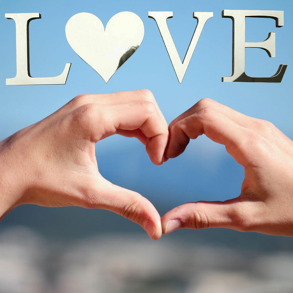 ATEK LOVE Self-Adhesive Mirror Wall Sticker Image 4
