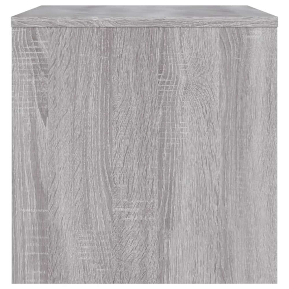 vidaXL Single Shelf Grey Sonoma TV Cabinet Image 5