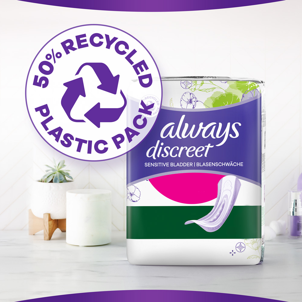 Always Discreet Complete Protection Normal Incontinence Pads 24 Pack Image 8