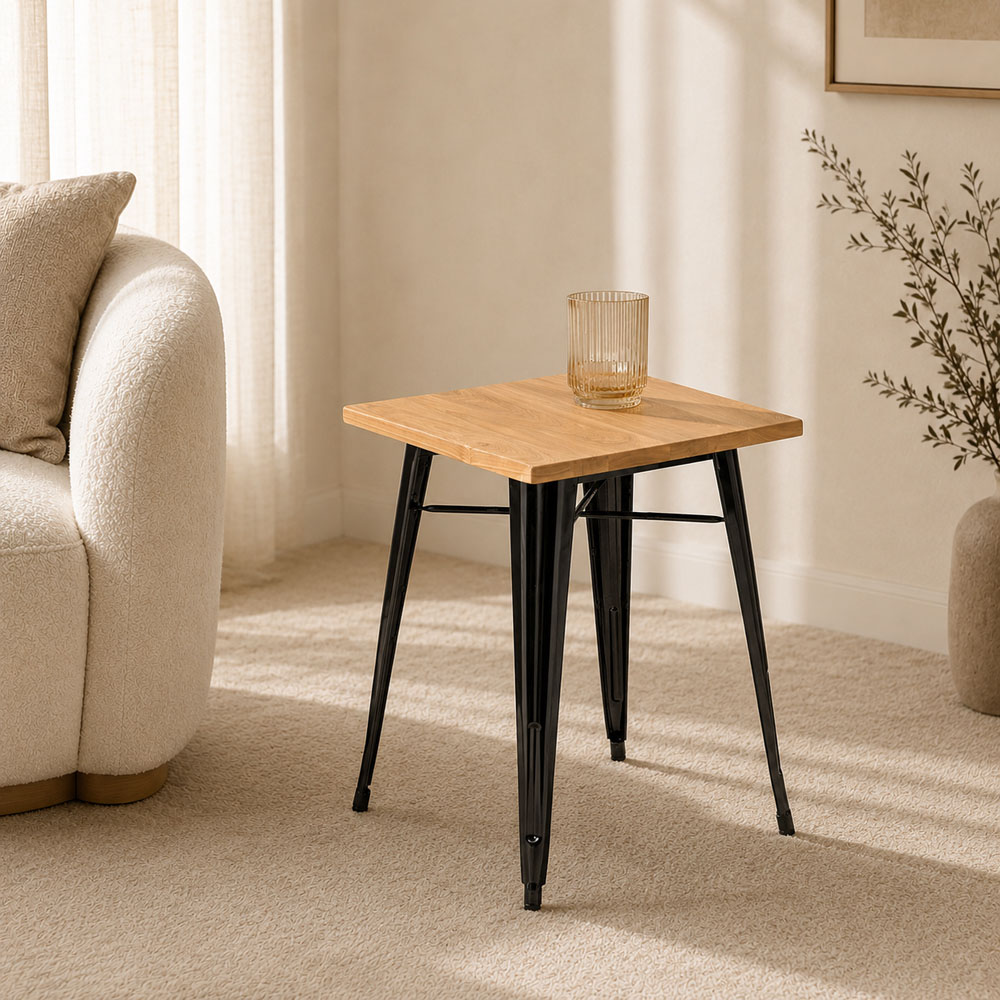 Premier Housewares Aldgate Black Table Image 3