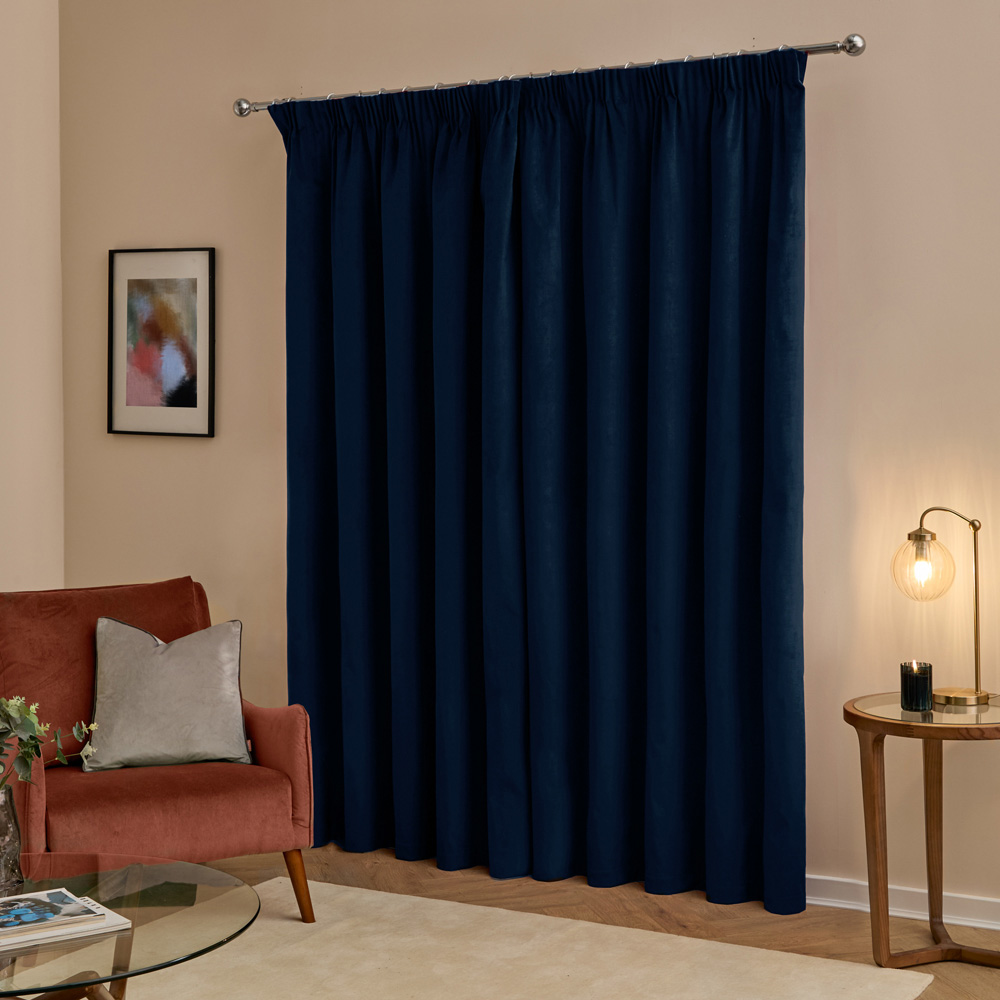 Furn The Ultimate Royal Velvet Blackout Pencil Pleat Curtains 229 x 183cm Image 2
