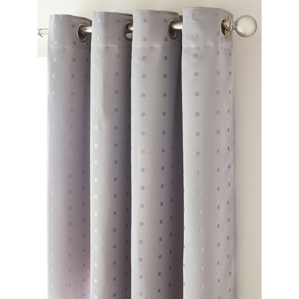 Alan Symonds Madison Silver Ring Top Curtain 229 x 274cm Image 2