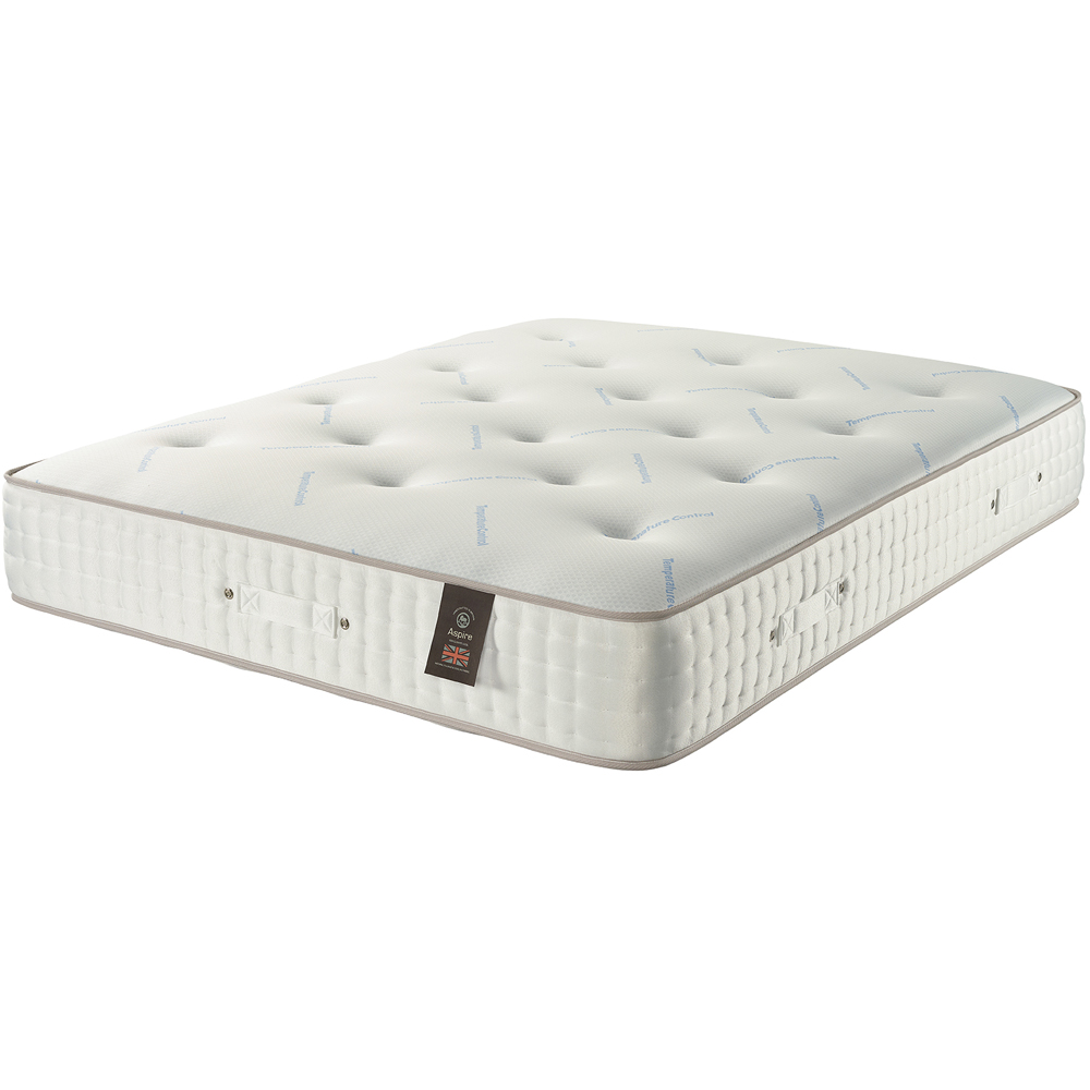 Aspire Super King Size Climate Cool Dual Sided Pocket Mattress Image 1