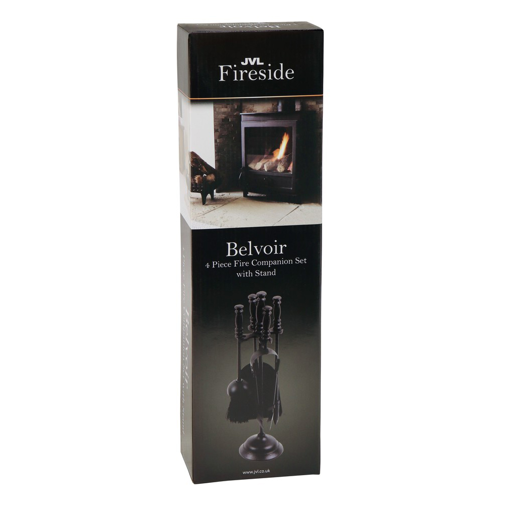 JVL Belvoir 4 Piece Fireside Companion Set Image 9