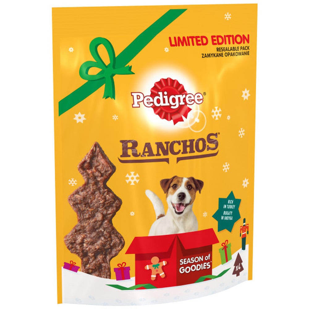 Pedigree Ranchos Meaty Christmas Tree Dog Treats 52g Image 1