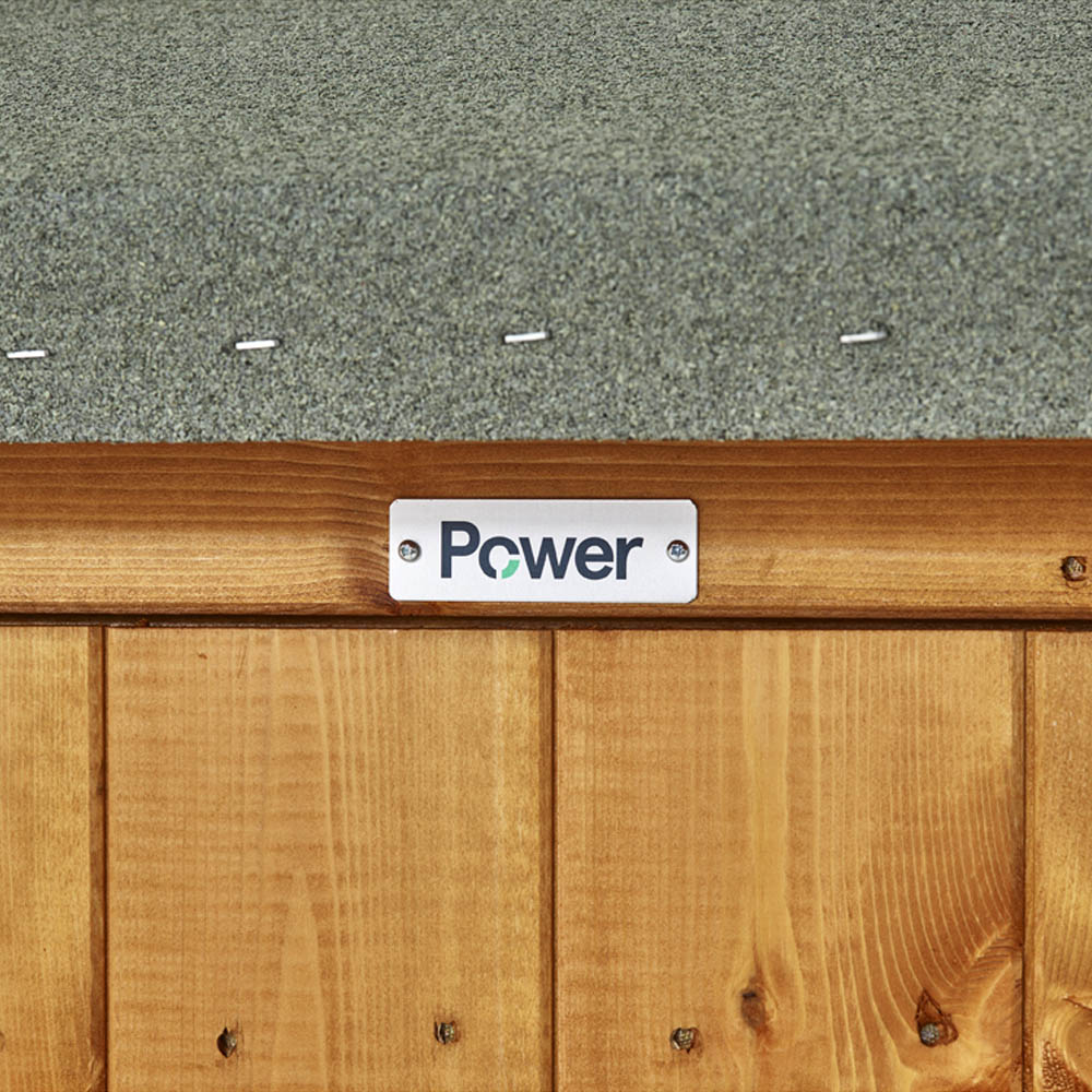 Power Sheds 10 x 4ft Double Door Pent Wooden Shed Image 3