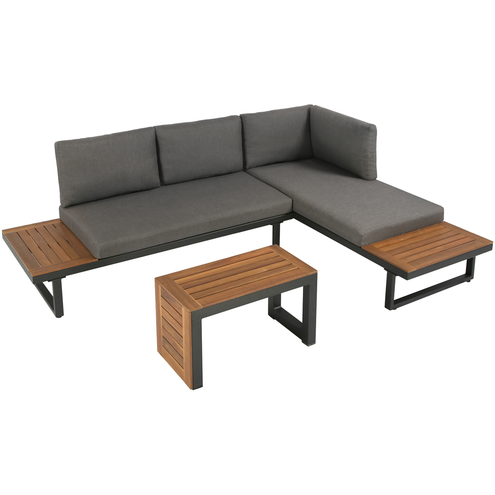 Home Garden Direct Demeter 6 Seater Grey Modular Garden Sofa Image 2