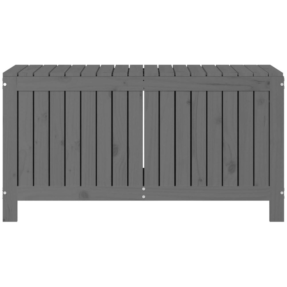 vidaXL 60 x 115 x 49cm Grey Pine Wood Garden Storage Box Image 5