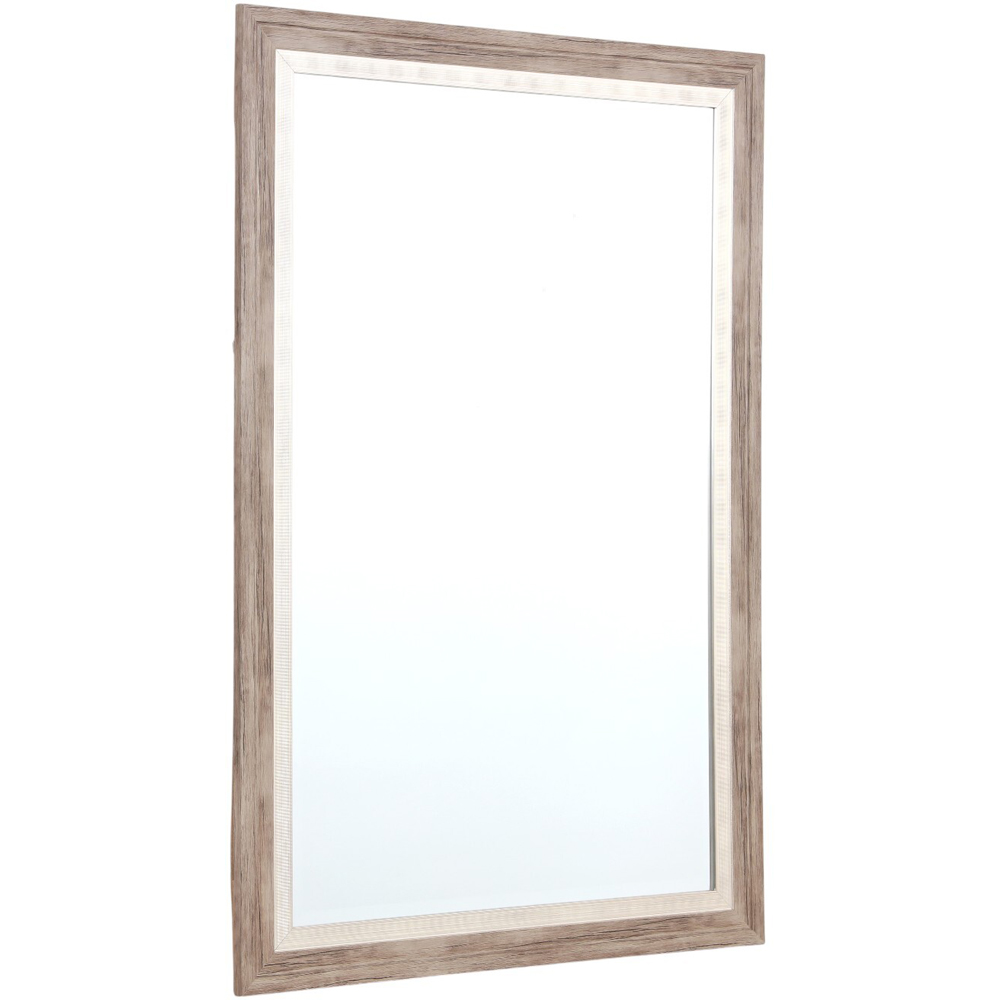 Arbury Stepped Mirror Brown Image 3
