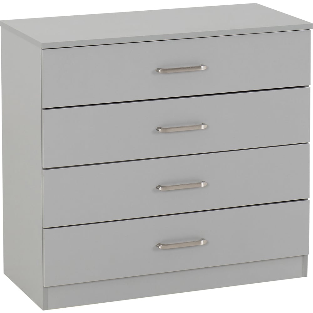 Seconique Dakota 2 Door Wardrobe Light Grey Bedroom Furniture Set Image 4