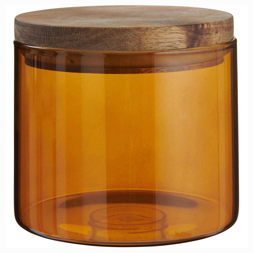 Wilko Amber Small Storage Jar Image 1