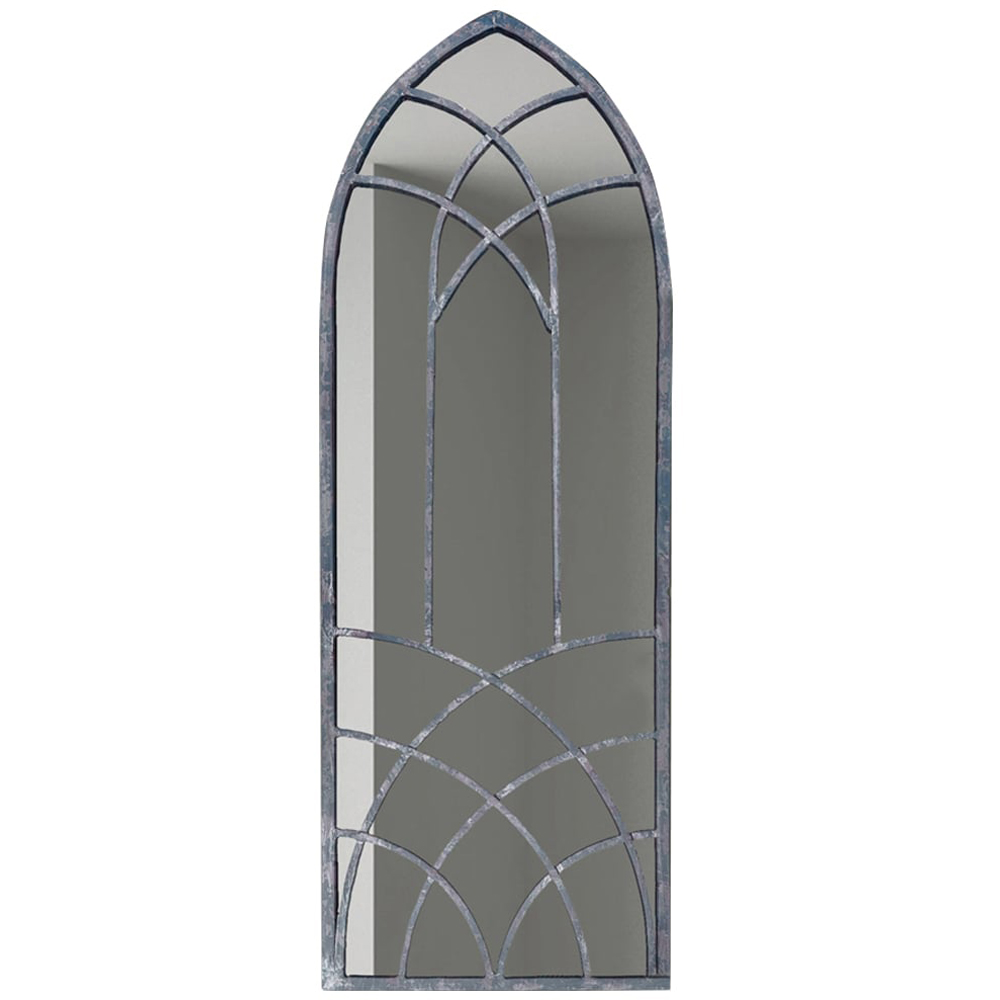 MirrorOutlet Chelsea Metal Arched Window Garden Mirror 121 x 45cm Image 1