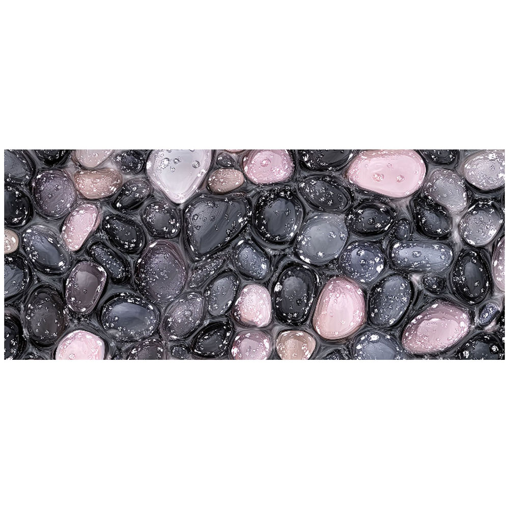 Warren Reed Designer Glossy Pebbles in Soft Hues Bathroom Splashback 25 x 60cm Image 2