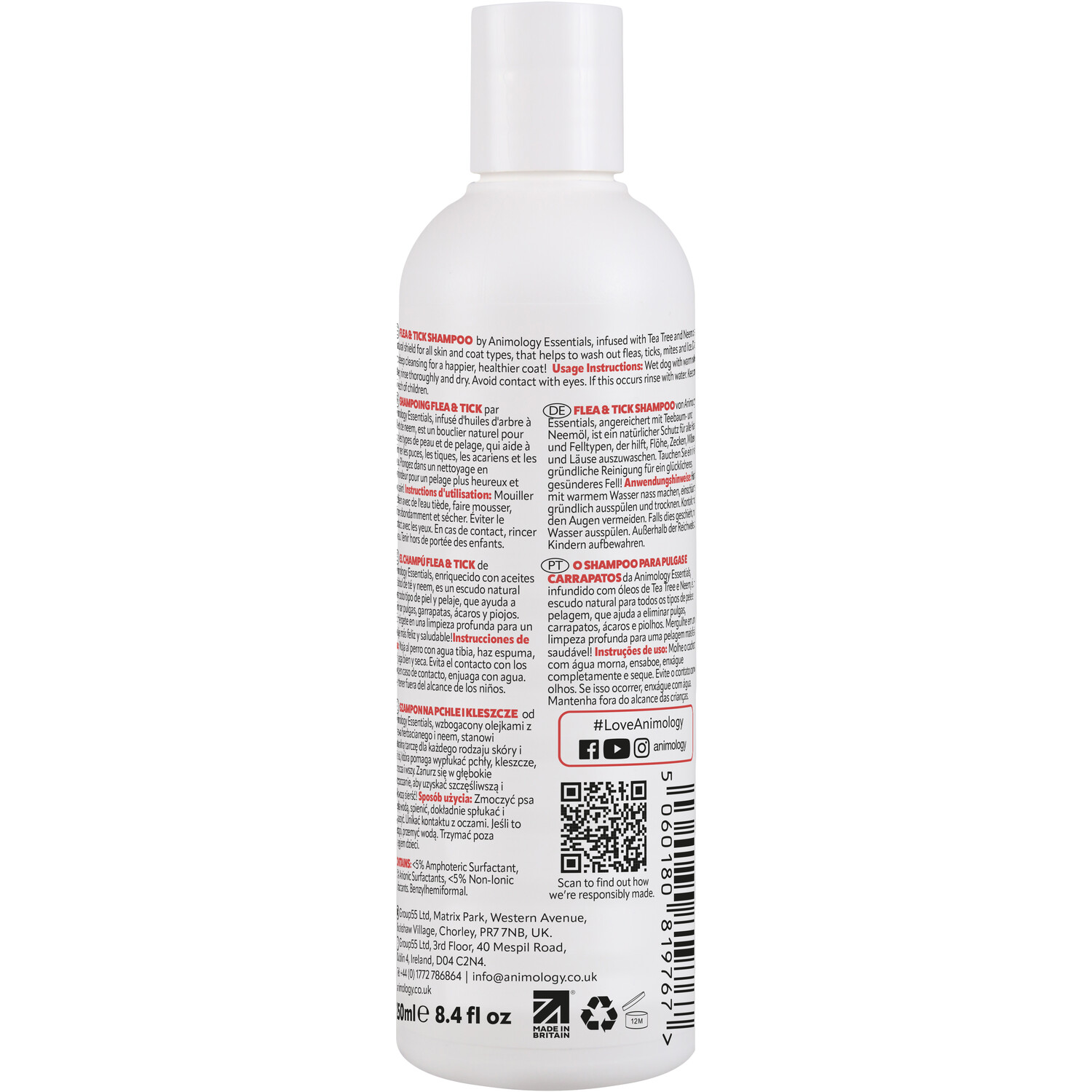 Animology Essentials Flea and Tick Shampoo Image 2