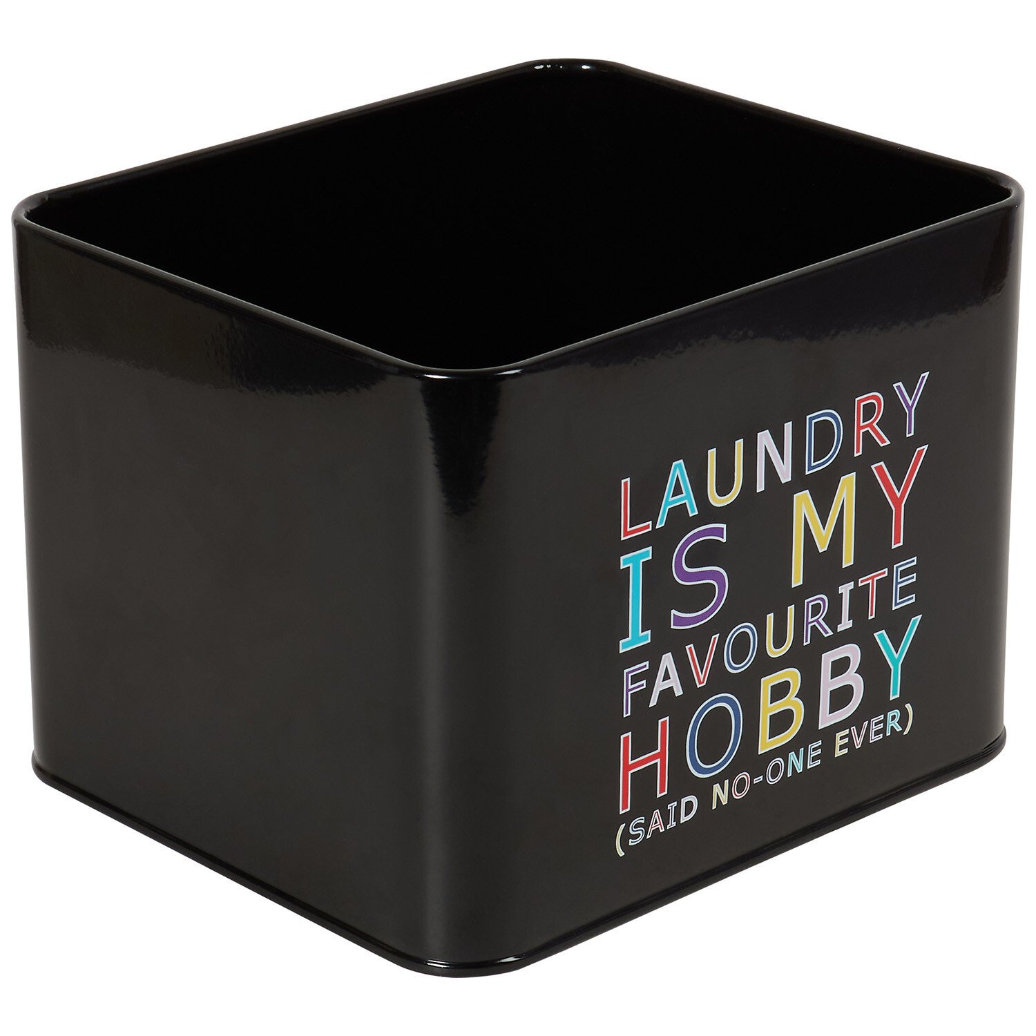 Slogan Laundry Tab Box - Black Image 2